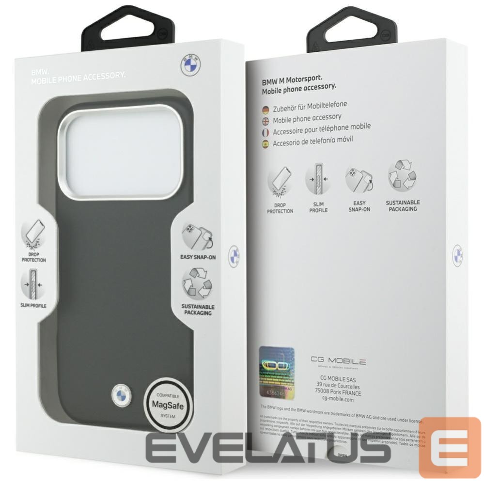 Citas preces BMW BMW Sign Full Wrapped Metal MagSafe Case for iPhone 17 Pro - Black