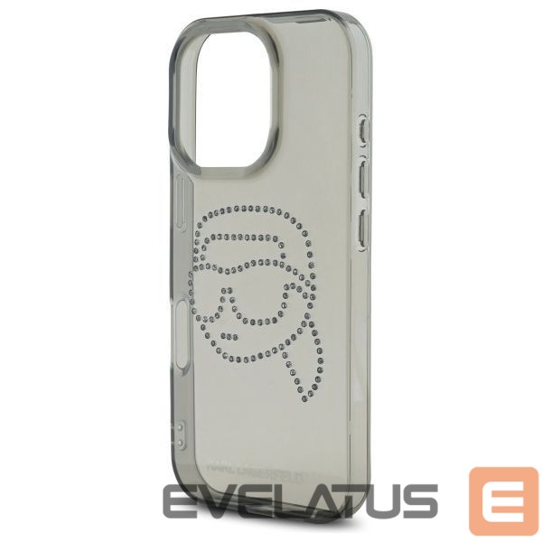 Citas preces Karl Lagerfeld Karl Lagerfeld KLHCP16XHKHDCELK iPhone 16 Pro Max 6.9" black/black hardcase IML Rhinestones Karl Head