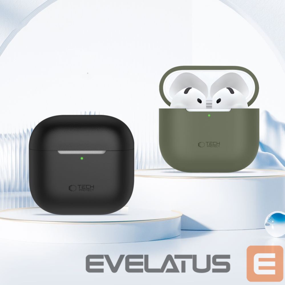 Citas preces Tech-Protect Tech-Protect Silicone Case for Apple AirPods 4 - Gray