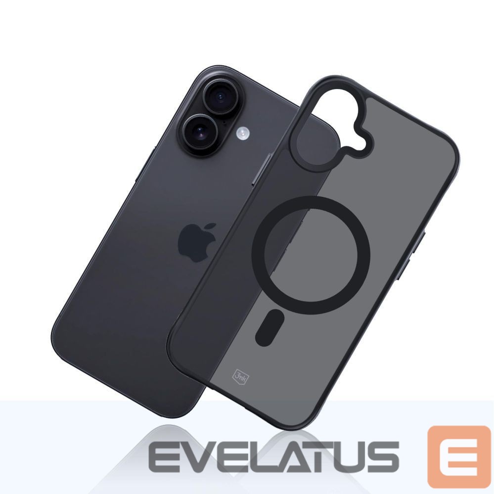 Citas preces 3MK 3mk Smoke MagCase for iPhone 17 - Black Semi-Transparent
