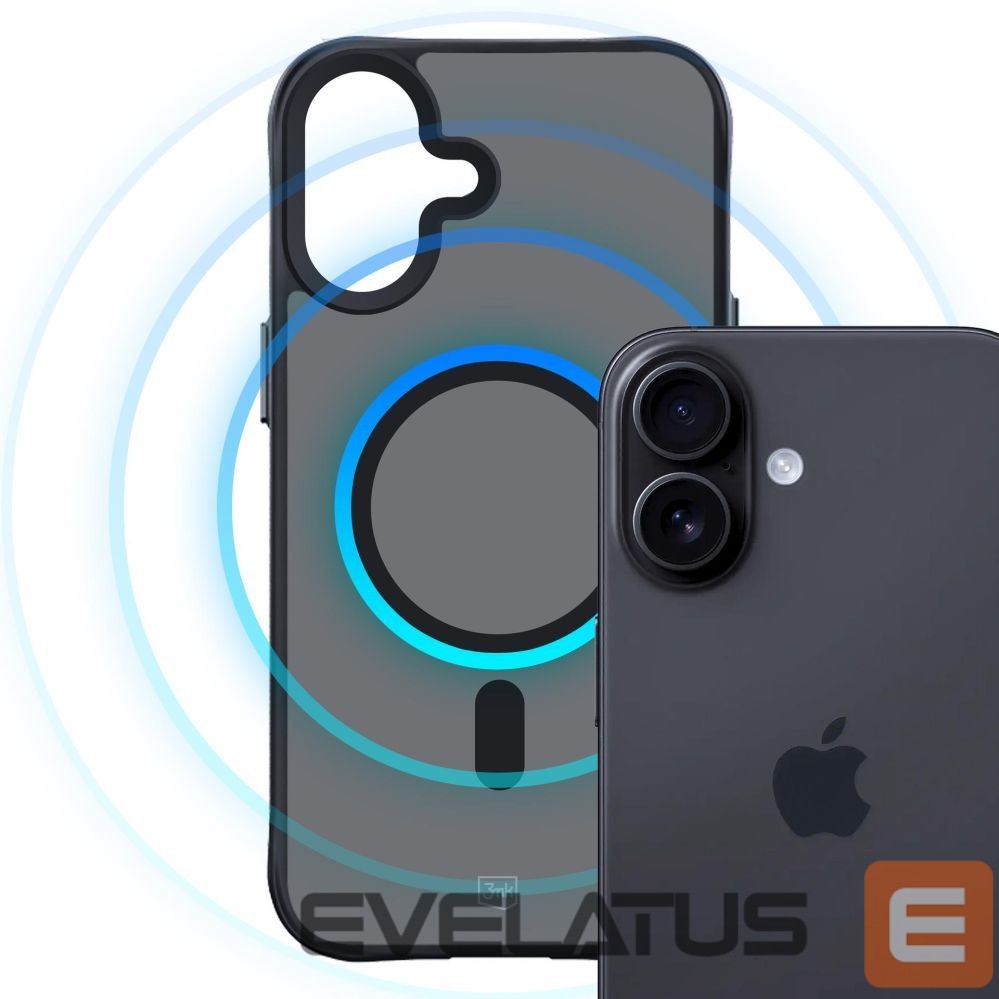 Citas preces 3MK 3mk Smoke MagCase for iPhone 17 - Black Semi-Transparent
