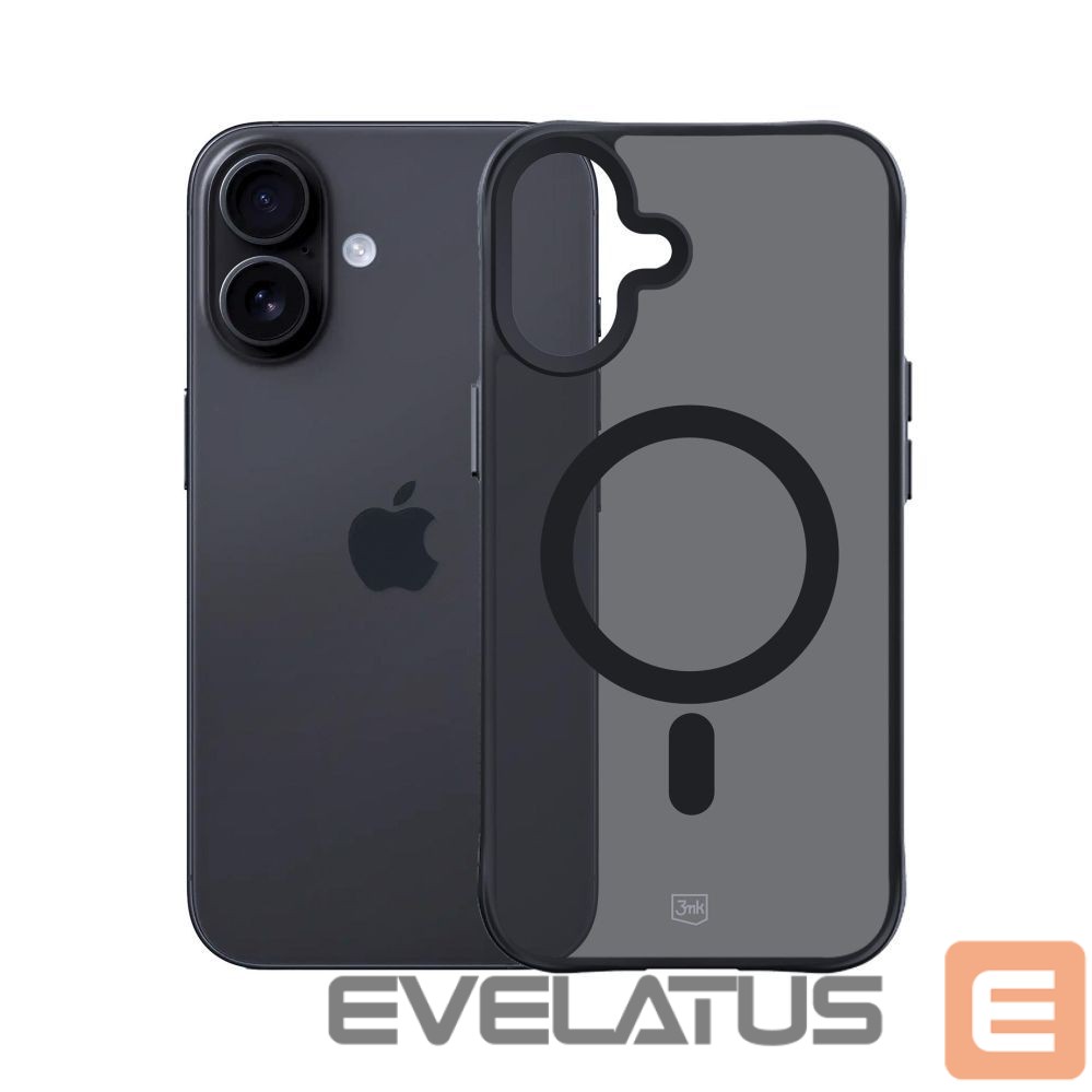 Citas preces 3MK 3mk Smoke MagCase for iPhone 17 - Black Semi-Transparent