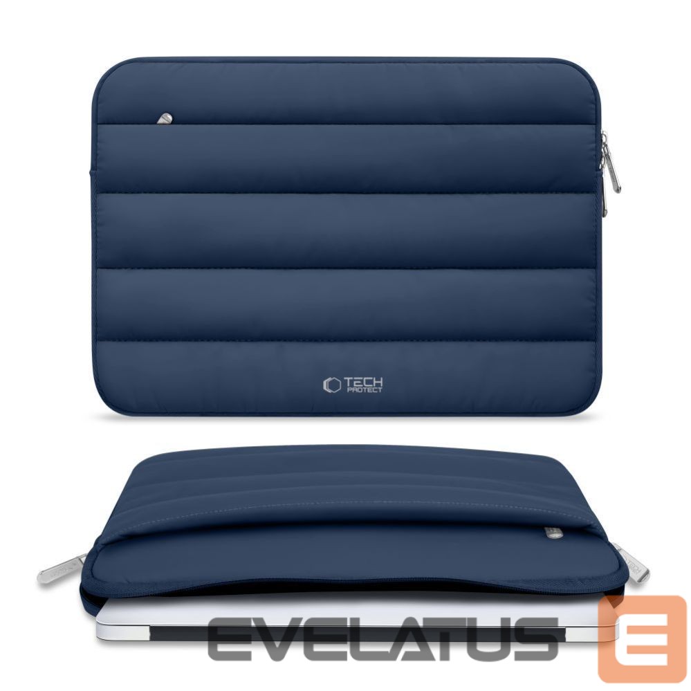Citas preces Tech-Protect Tech-Protett Fluffy Laptop Bag 13-14 - Navy Blue