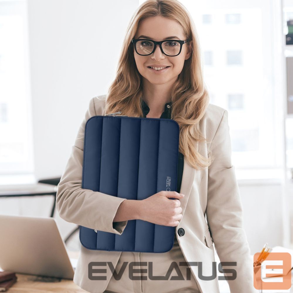 Citas preces Tech-Protect Tech-Protett Fluffy Laptop Bag 13-14 - Navy Blue