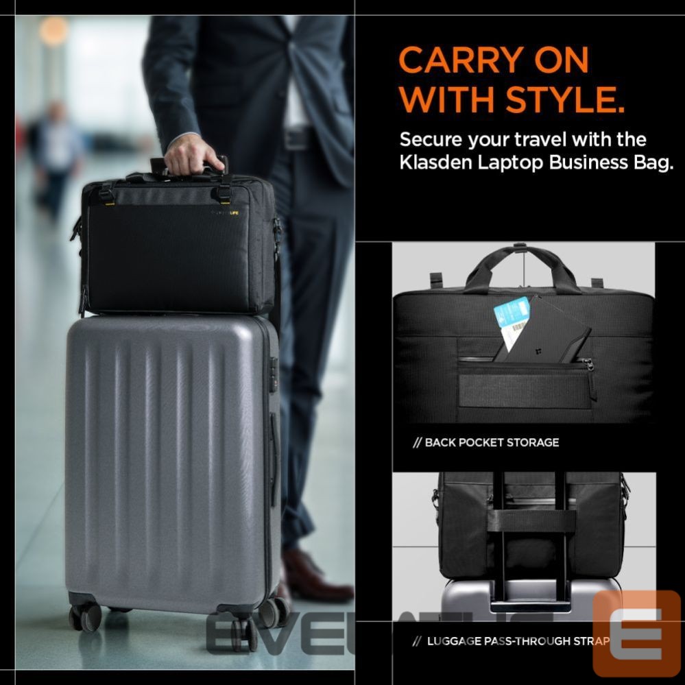 Citas preces Spigen Spigen KD300 Laptop Bag - Black