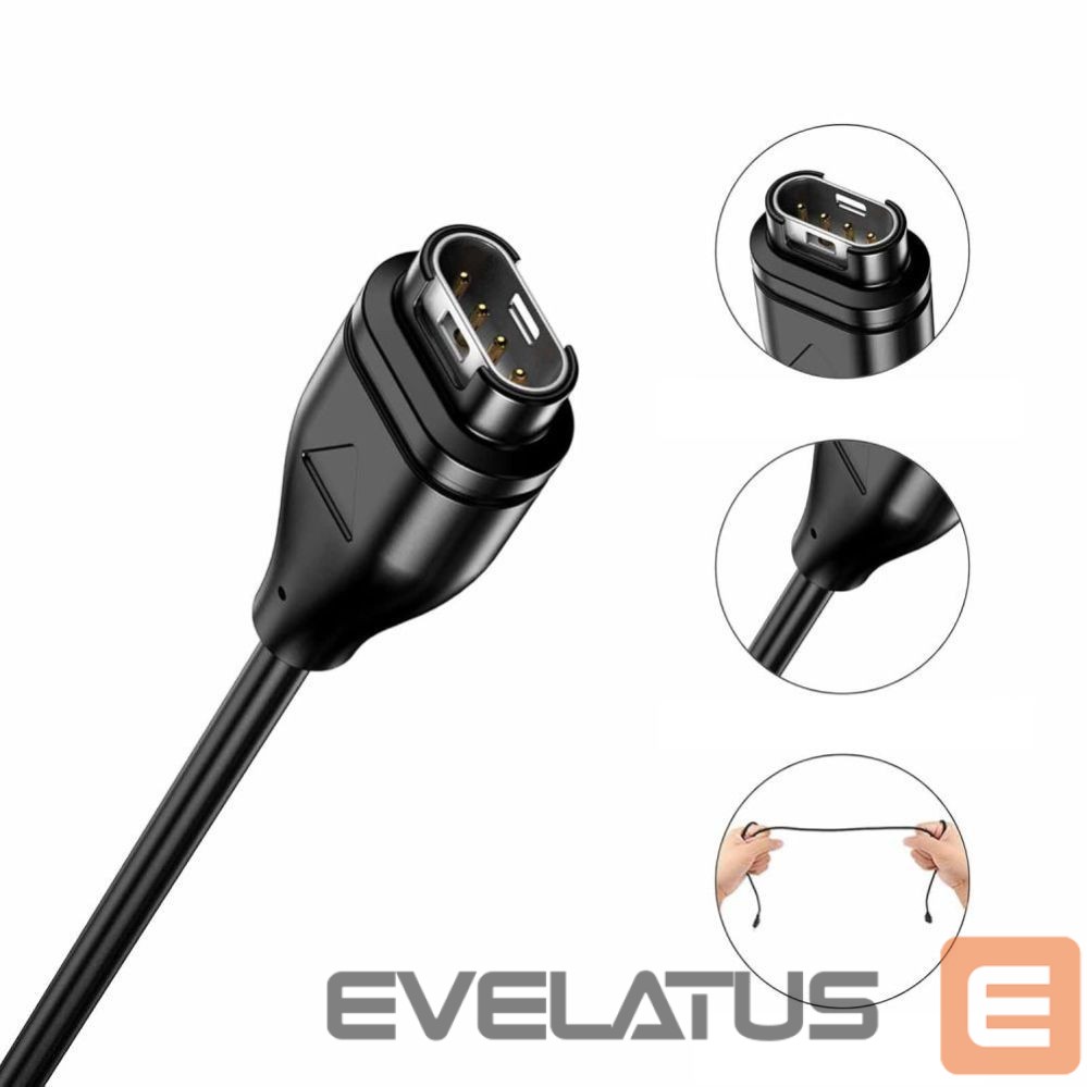Citas preces Tech-Protect Tech-Protect MC04 UltraBoost USB-A Cable for Garmin Watch 1m - Black