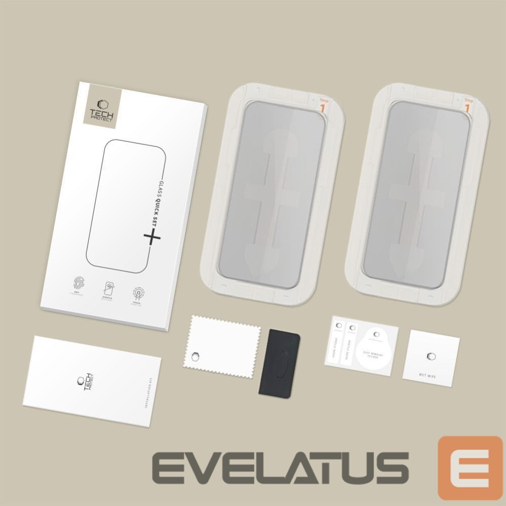 Citas preces Tech-Protect Tech-Protect Quick Set Spy+ Privacy Glass 2-pack for iPhone 16 Pro