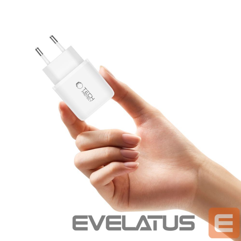 Citas preces Tech-Protect Tech-Protect NCA30 PD 30W QC3.0 USB-A / USB-C Wall Charger - White