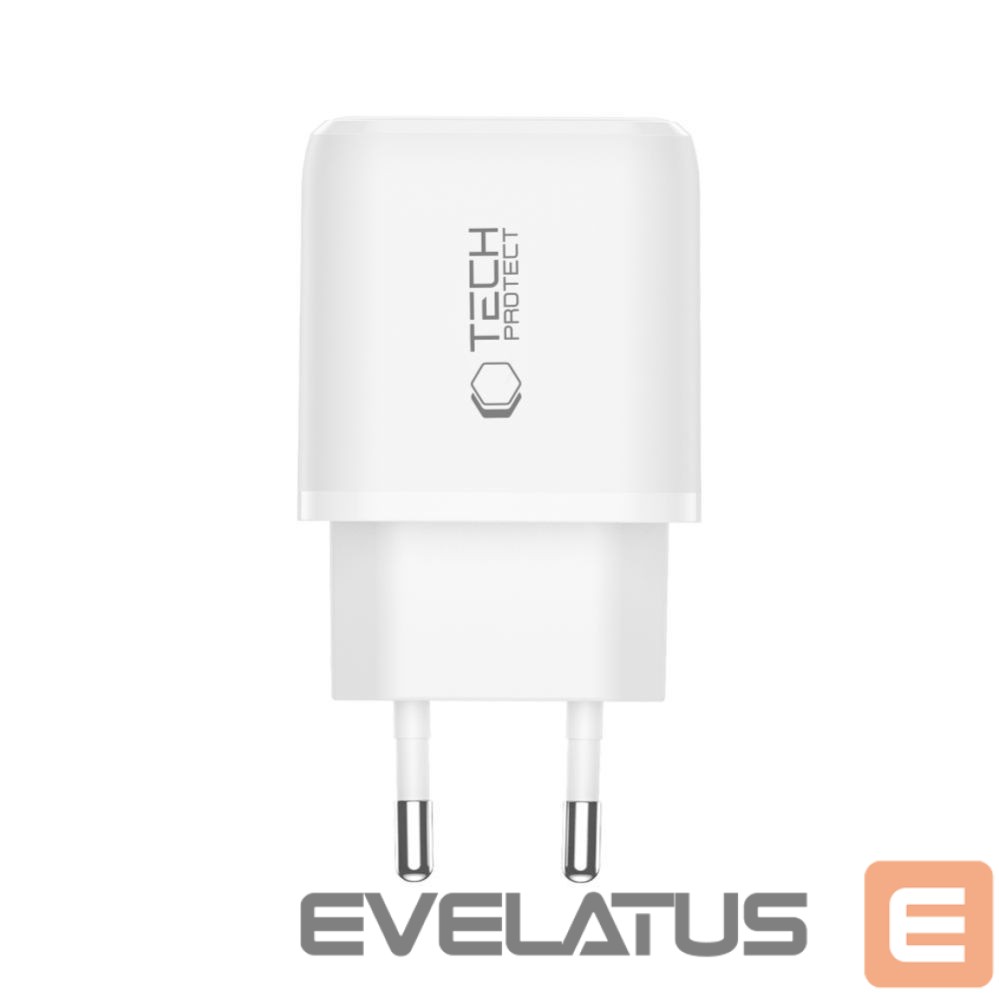 Citas preces Tech-Protect Tech-Protect NCA30 PD 30W QC3.0 USB-A / USB-C Wall Charger - White