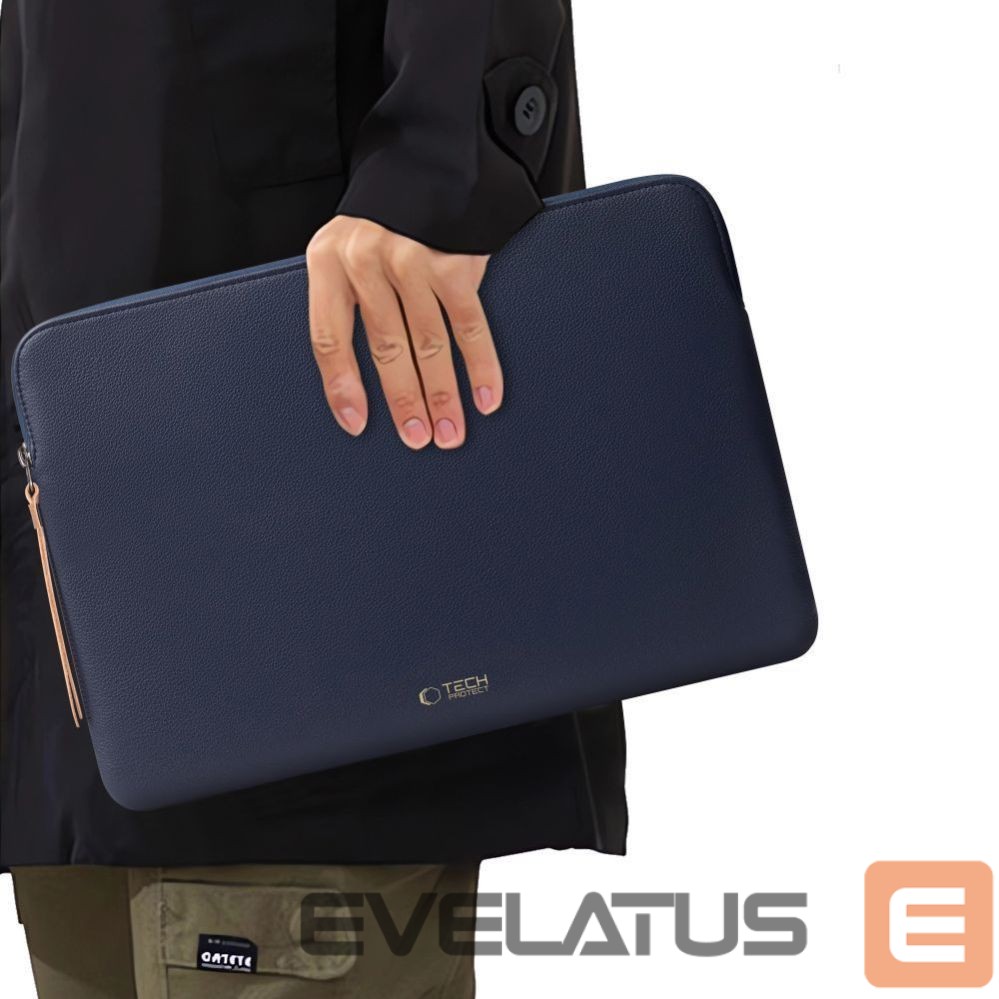 Citas preces Tech-Protect Tech-Protect Fleece Laptop Bag 13-14" - Blue