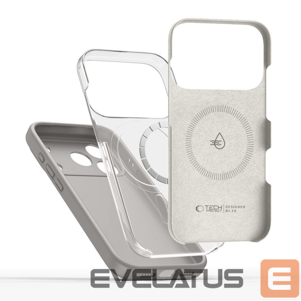 Citas preces Tech-Protect Tech-Protect Silicone MagSafe Case for iPhone 17 Pro Max - Gray