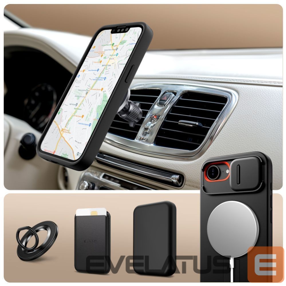 Citas preces Tech-Protect Tech-Protect Kevlar Aura MagSafe Case for iPhone 16e / 17e - Black