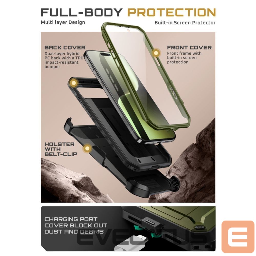 Citas preces Supcase Supcase UB Pro Case for iPhone 17 Air - Green
