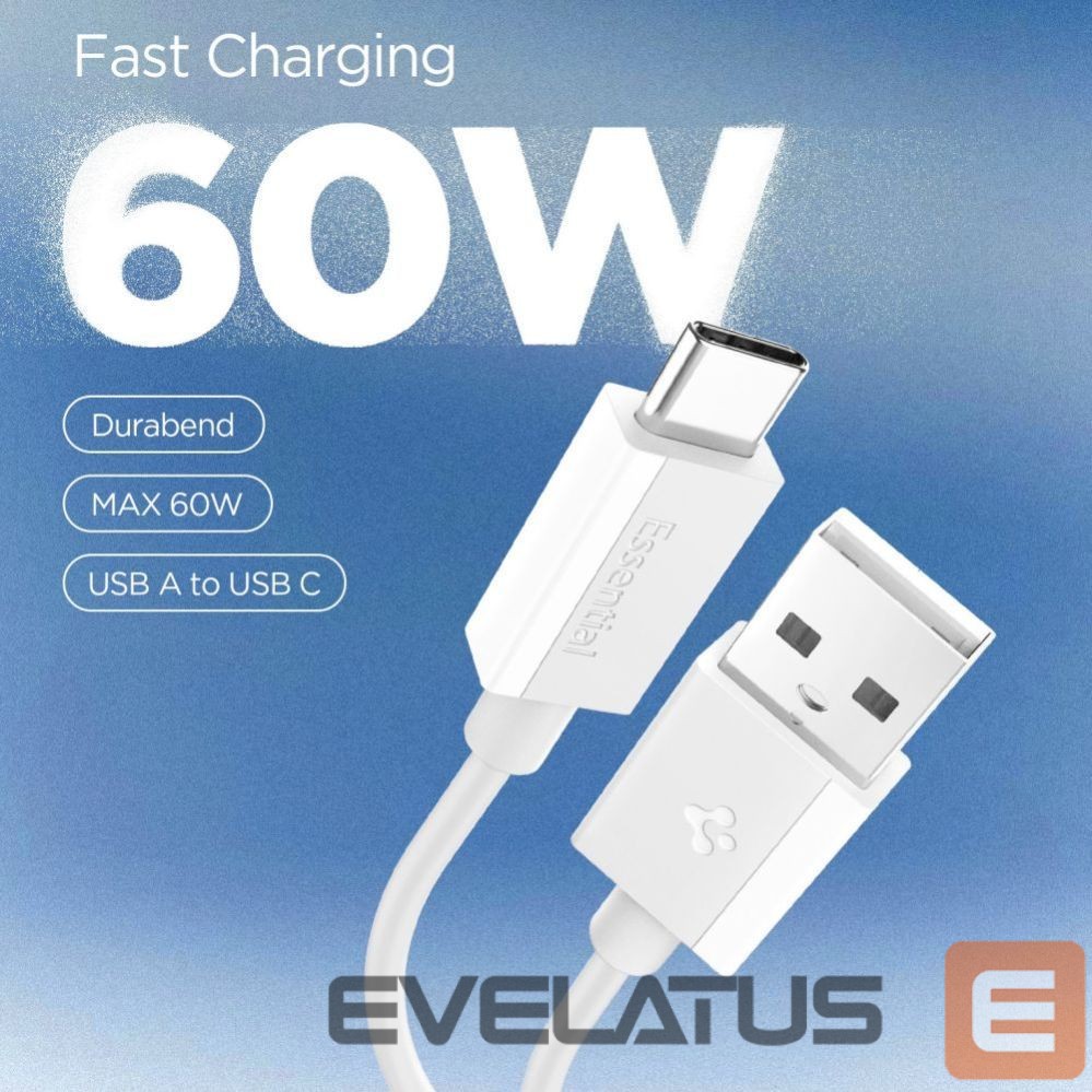 Citas preces Spigen Spigen EB6010AC USB-A / USB-C 60W Cable 100 cm - White