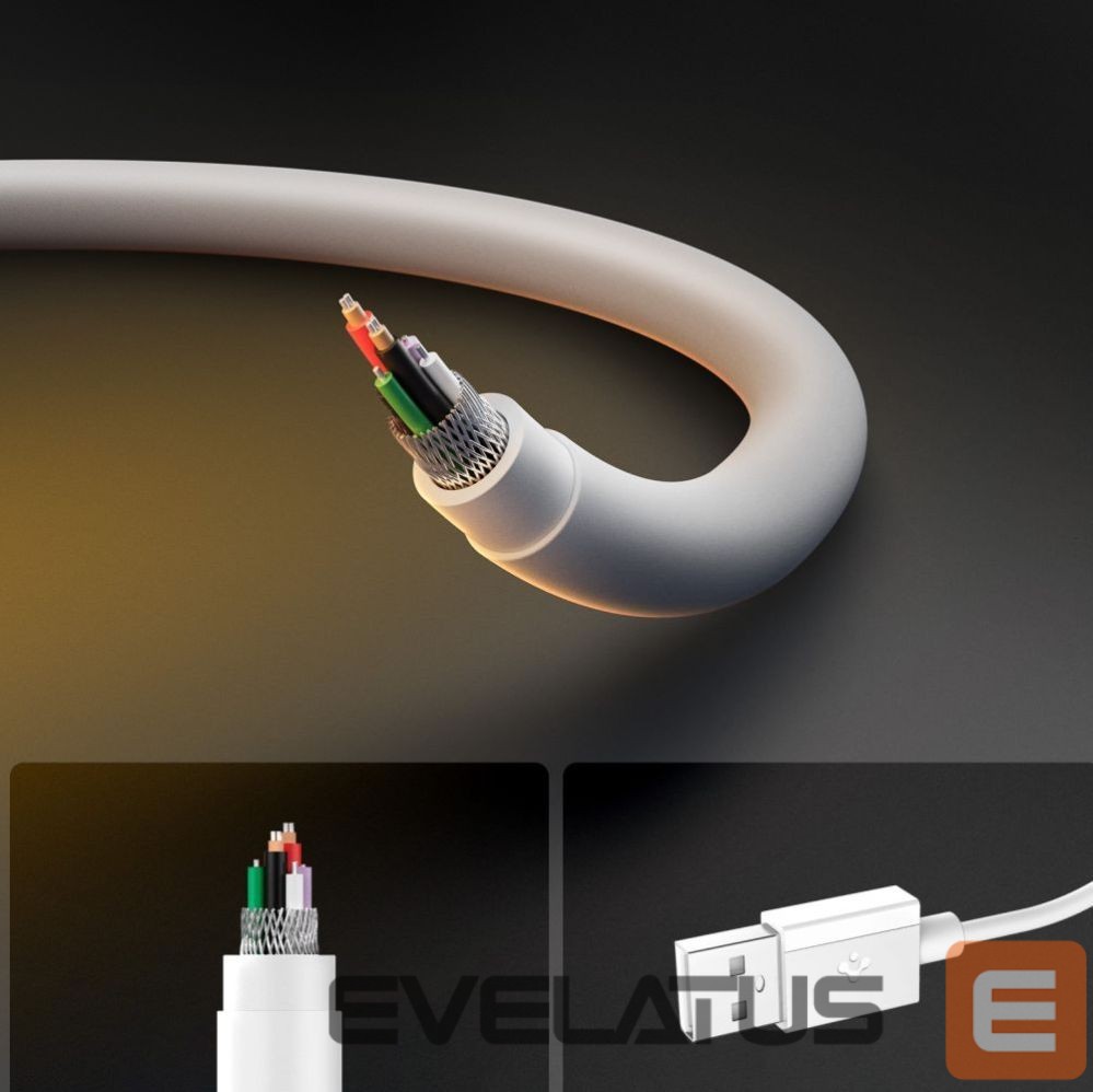 Citas preces Spigen Spigen EB6010AC USB-A / USB-C 60W Cable 100 cm - White