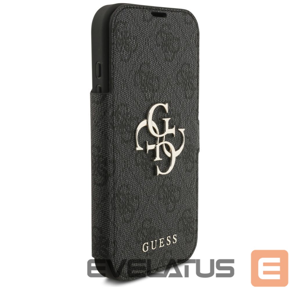 Citas preces Guess Guess Book 4G Metal Logo Case for iPhone 17 Pro - Black