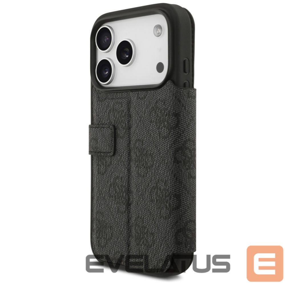 Citas preces Guess Guess Book 4G Metal Logo Case for iPhone 17 Pro - Black