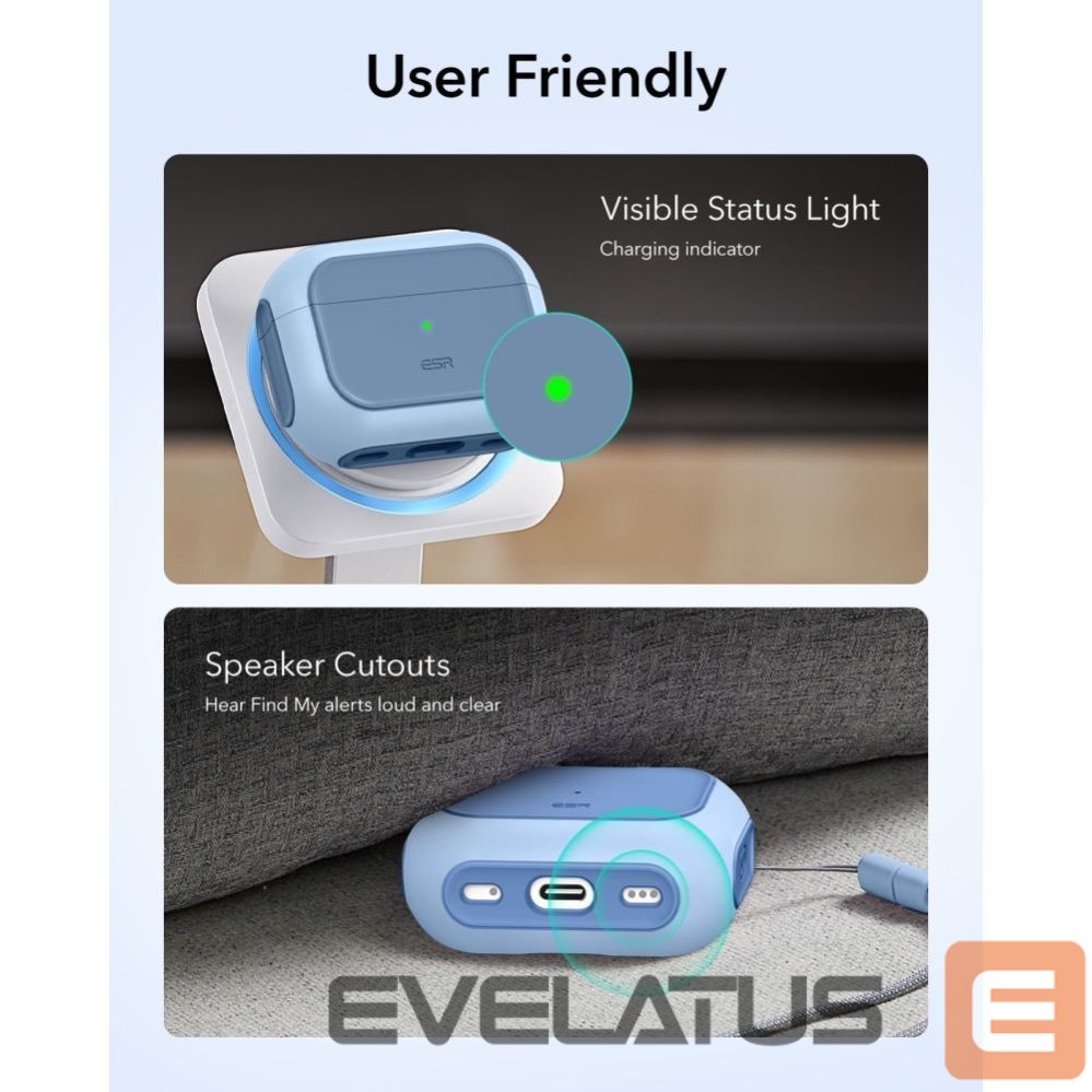 Citas preces ESR ESR Orbit Halolock MagSafe case for AirPods Pro - blue