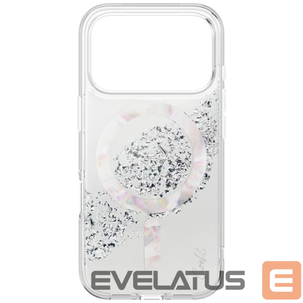 Citas preces UNIQ Uniq Coehl Crystelle case for iPhone 17 Pro Max Magnetic Charging - silver