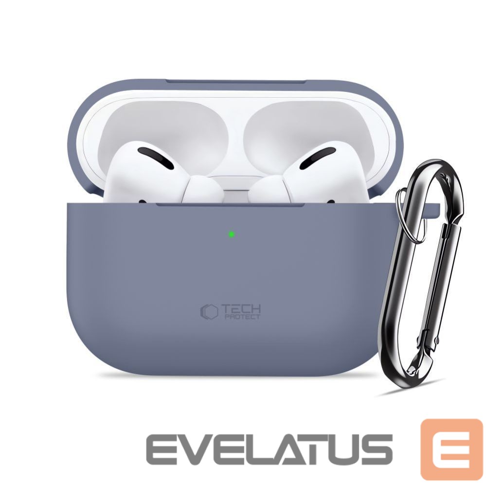 Citas preces Tech-Protect Tech-Protect Silicone Hook Case for AirPods Pro - Blue