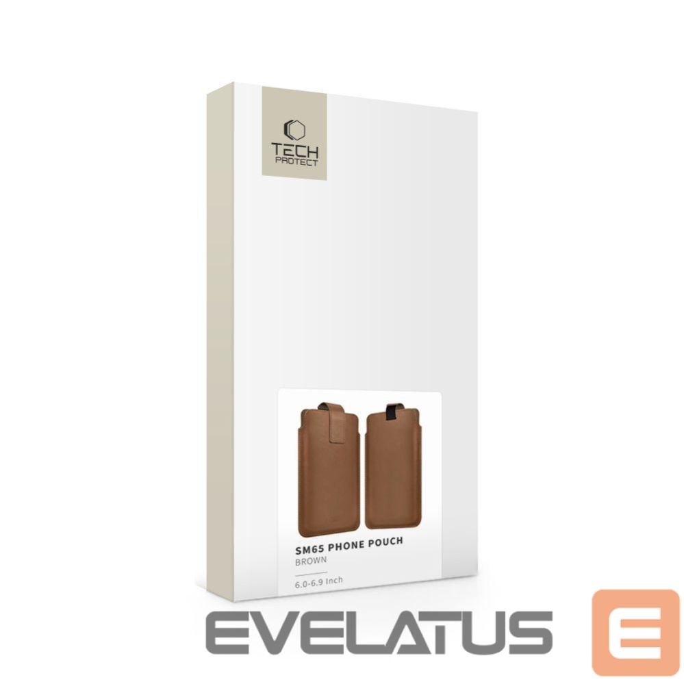 Citas preces Tech-Protect Tech-Protect SM65 case for 6.0-6.9" smartphones - brown