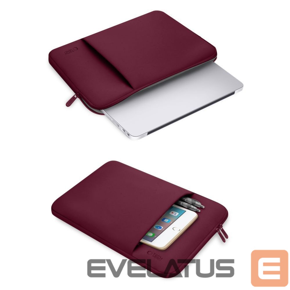 Citas preces Tech-Protect Tech-Protect Neoprene Laptop Case 13" - Burgundy