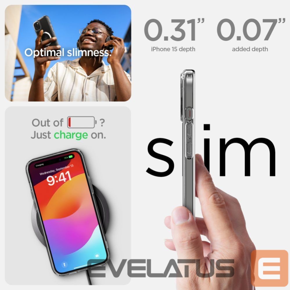 Citas preces Spigen Transparent || White