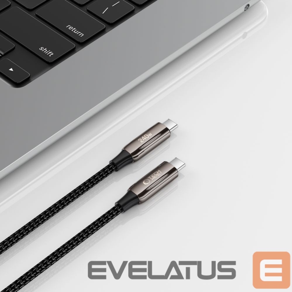Citas preces Tech-Protect Tech-Protect UB10T Ultraboost USB-C PD240W/QC4.0 Cable 100cm - Black
