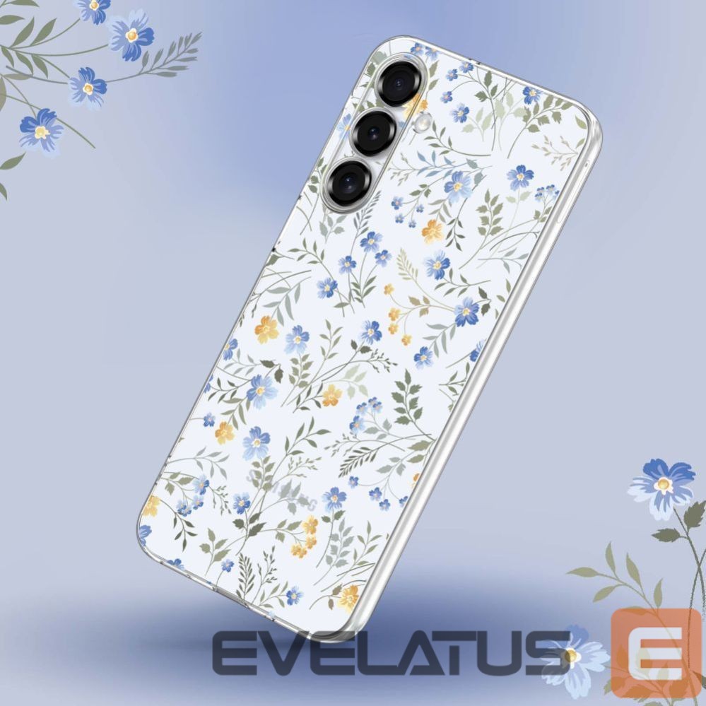 Citas preces Tech-Protect Tech-Protect FlexAir Case for Samsung Galaxy S25 - Daisies with Leaves