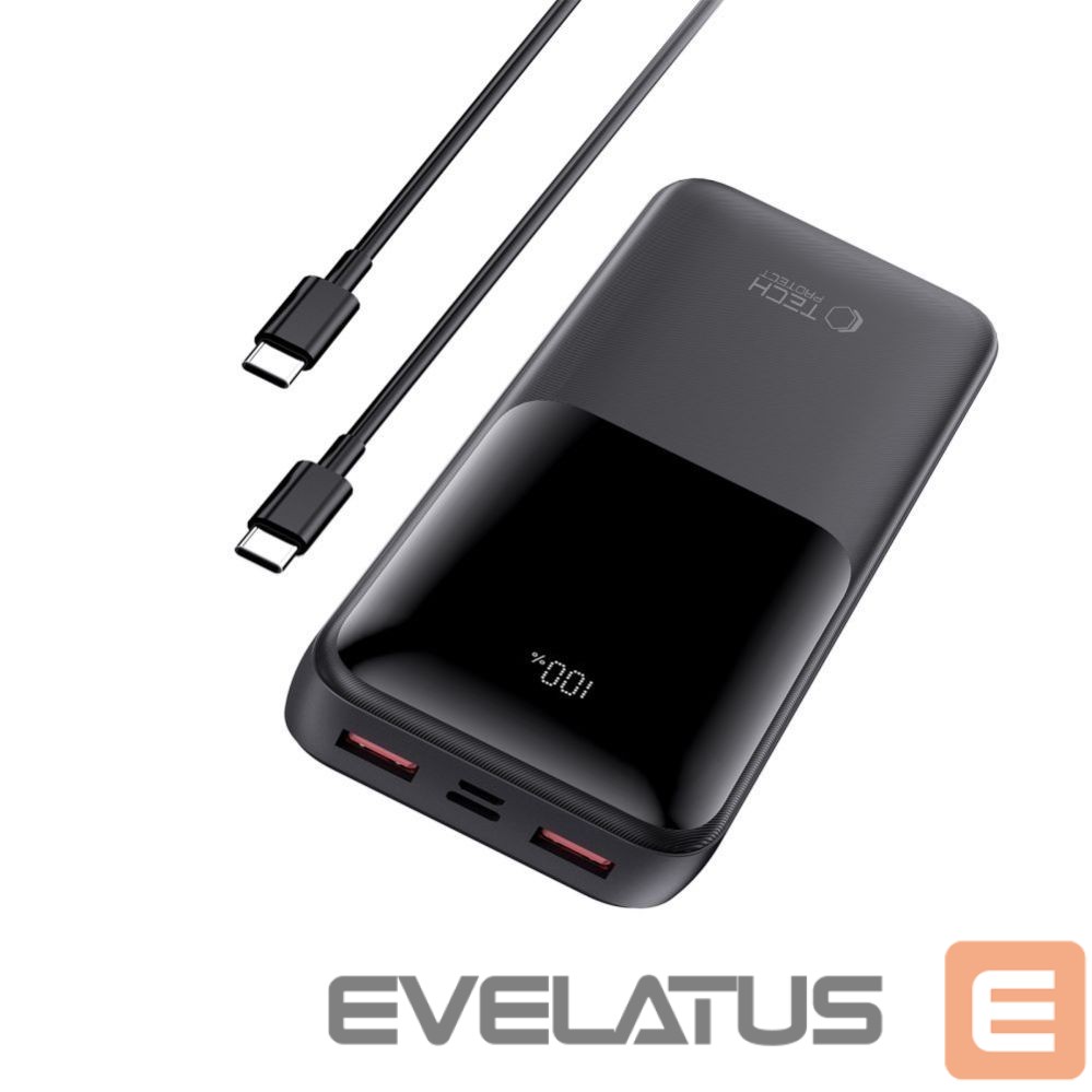 Citas preces Tech-Protect Powerbank Tech-Protect PB02 20000mAh 22.5W - black