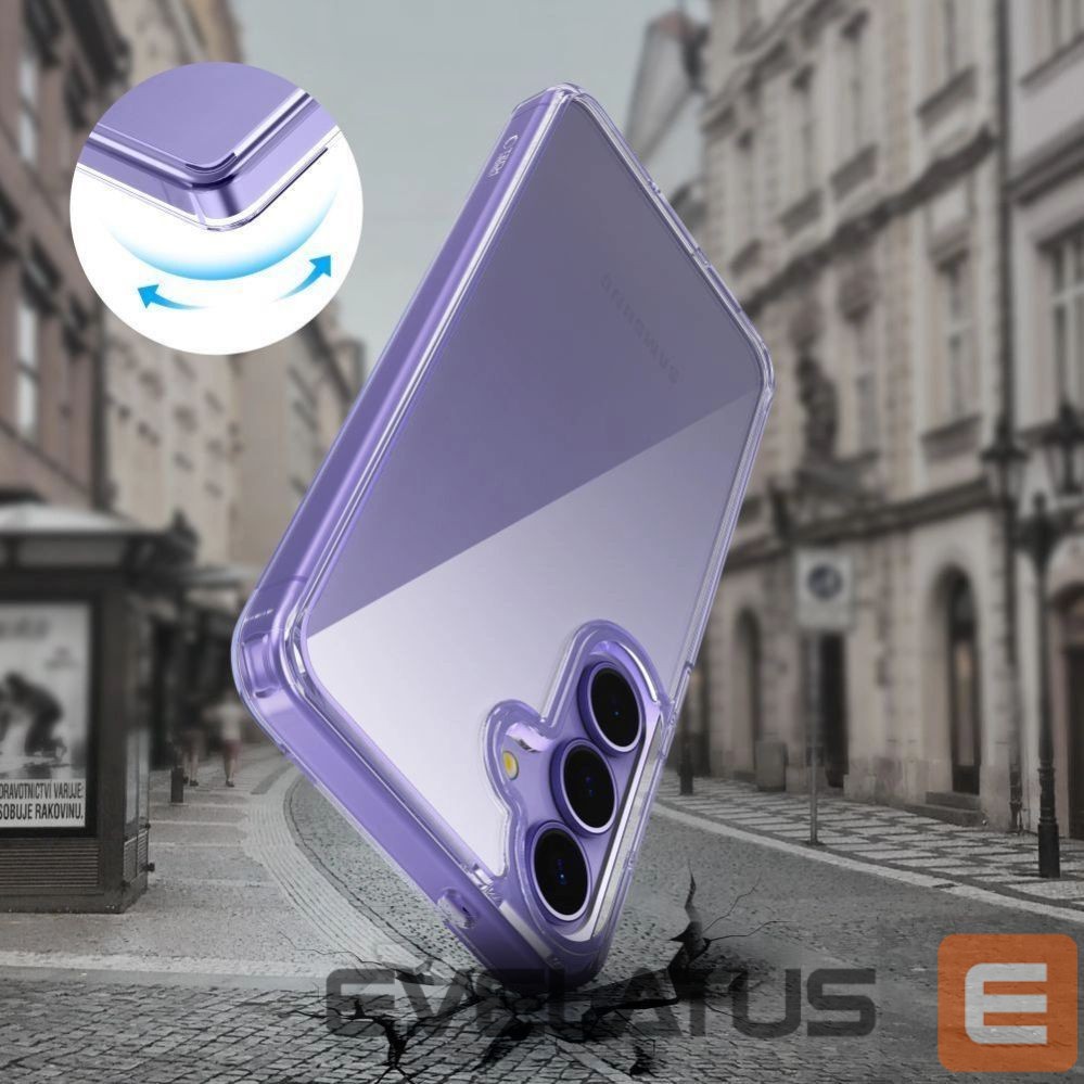 Citas preces Tech-Protect Tech-Protect FlexAir Hybrid Case for Samsung Galaxy S25 Edge - Clear