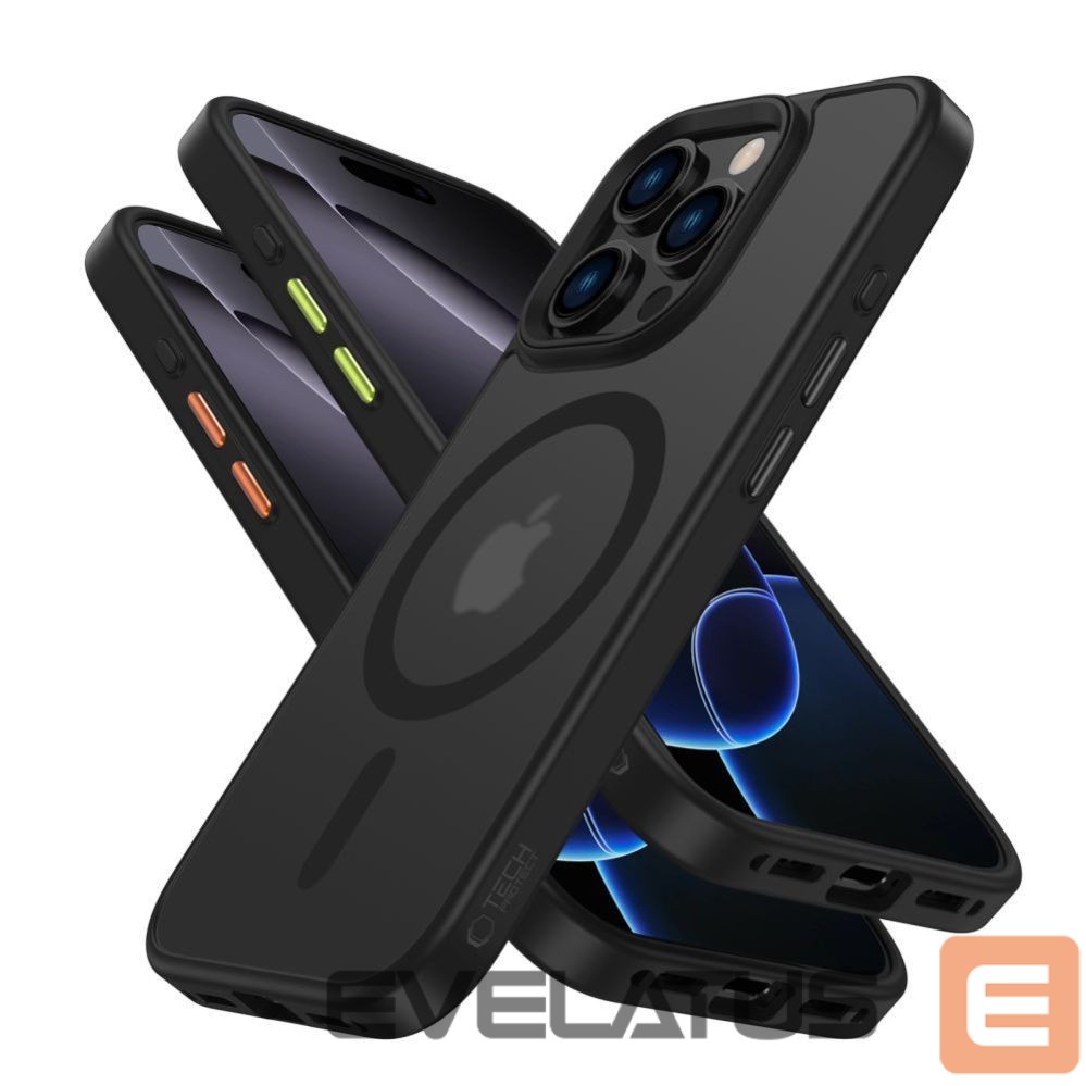 Citas preces Tech-Protect Tech-Protect MagMat Magsafe 3-set iPhone 16 Pro Max Case - Matte Black