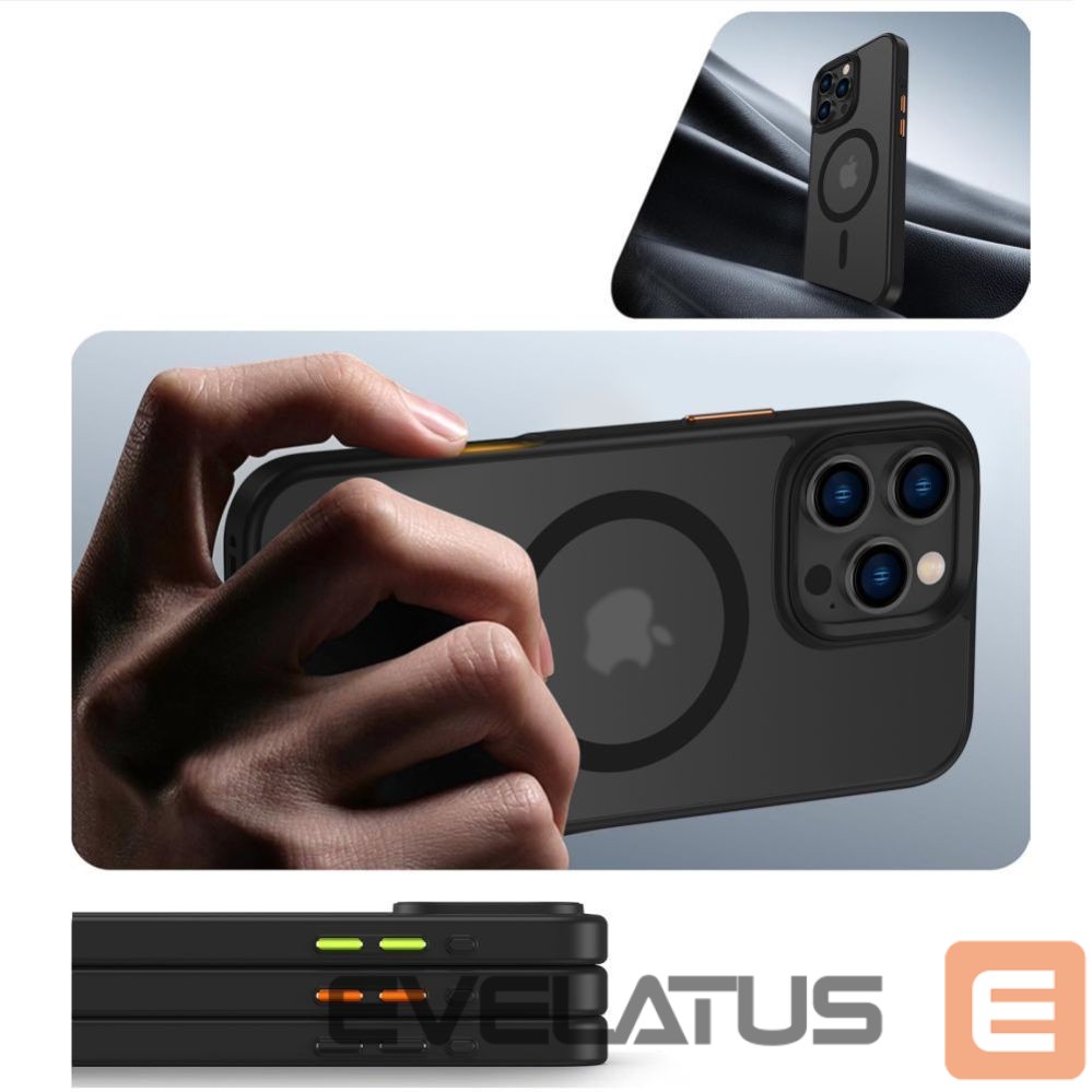 Citas preces Tech-Protect Tech-Protect MagMat Magsafe 3-set iPhone 16 Pro Max Case - Matte Black