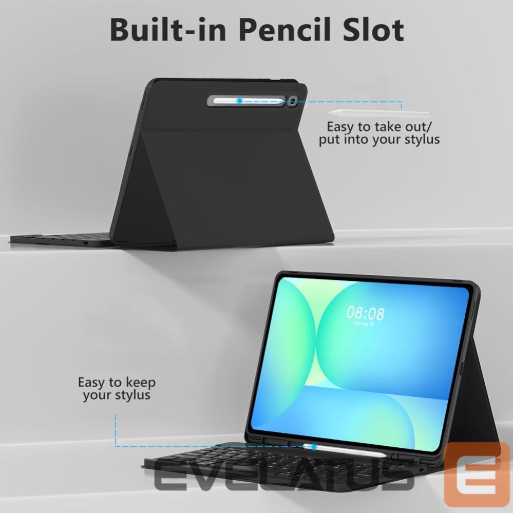 Citas preces Tech-Protect Tech-Protect SC Pen + Keyboard Case for Samsung Galaxy Tab S10 FE+ 13.1 X620 / X626B - Black