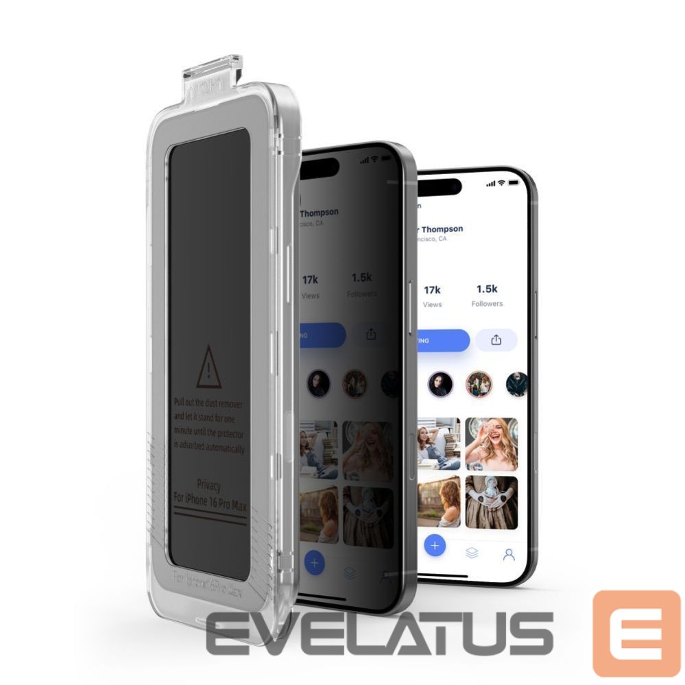 Citas preces Tech-Protect Tech-Protect Quick Set Spy+ Privacy Glass 2-pack for iPhone 15 / 16