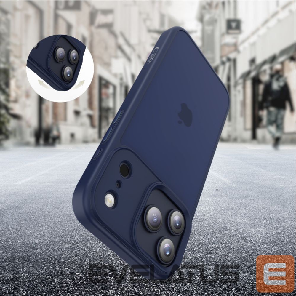Citas preces Tech-Protect Tech-Protect MagMat Case for iPhone 17 Pro - Matte Navy Blue