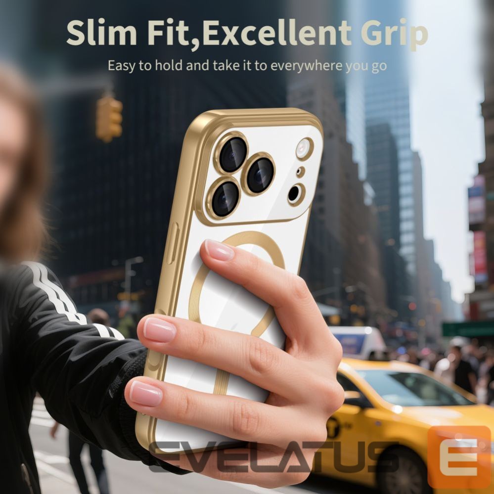 Citas preces Tech-Protect Tech-Protect MagFlex MagSafe Case for iPhone 17 Pro Max - Transparent Gold