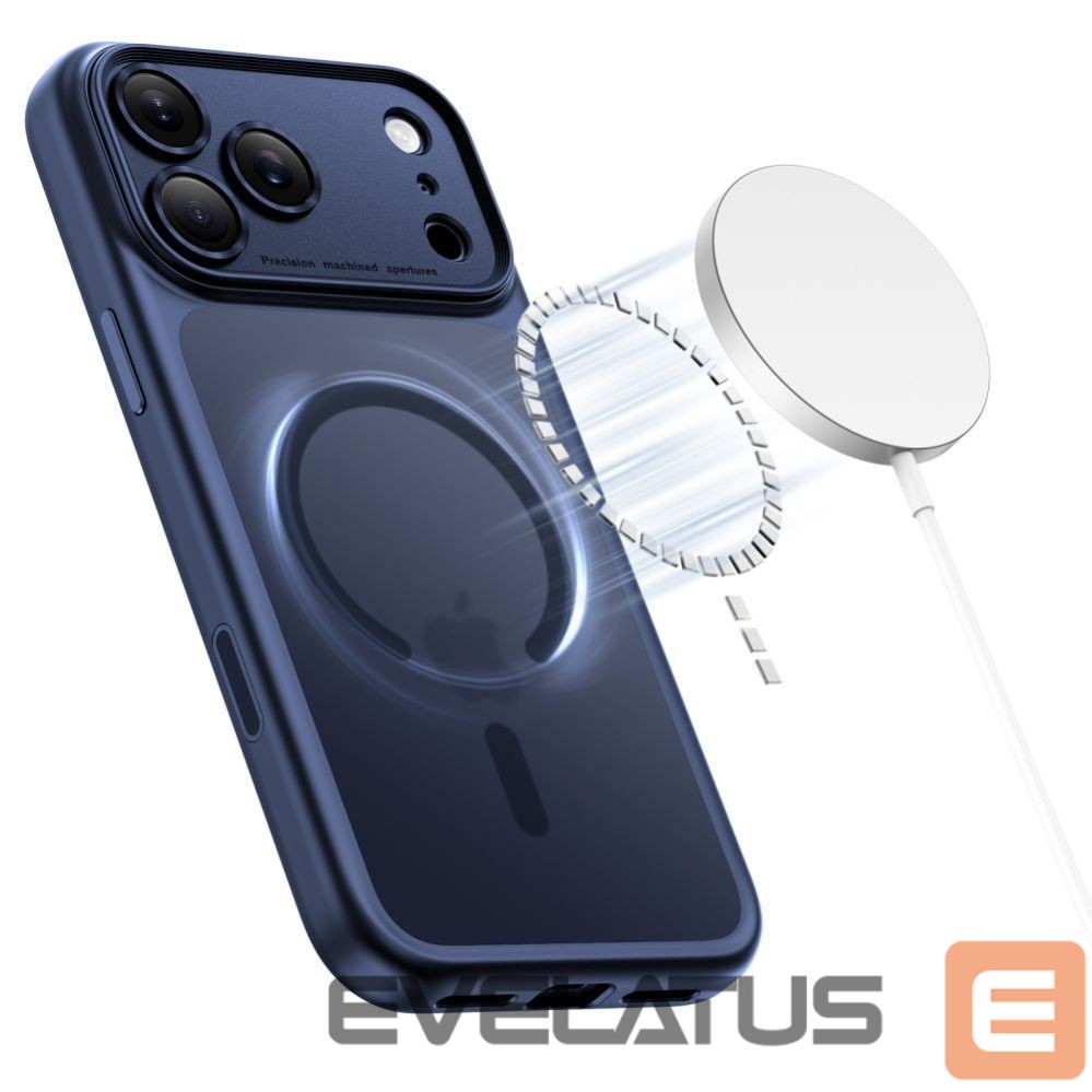 Citas preces Tech-Protect Tech-Protect Magpeak Magsafe CC Case for iPhone 17 Pro Max - Matte Navy Blue