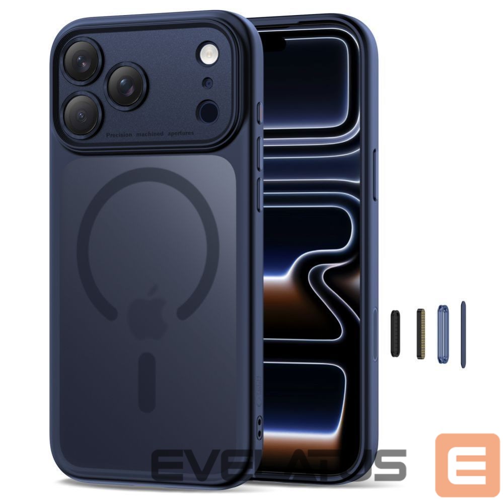 Citas preces Tech-Protect Tech-Protect Magpeak Magsafe CC Case for iPhone 17 Pro Max - Matte Navy Blue