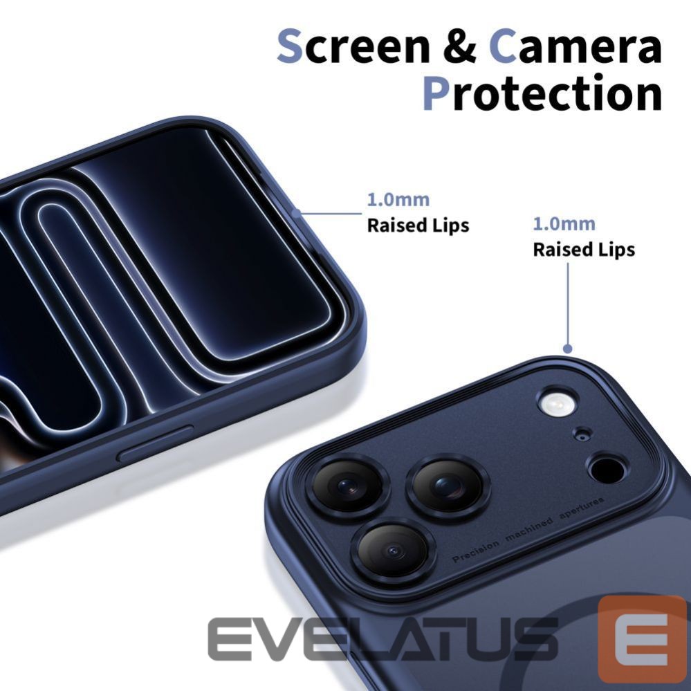Citas preces Tech-Protect Tech-Protect Magpeak Magsafe CC Case for iPhone 17 Pro - Matte Navy Blue