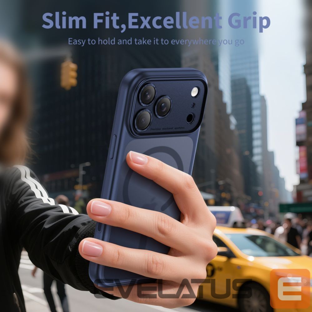 Citas preces Tech-Protect Tech-Protect Magpeak Magsafe CC Case for iPhone 17 Pro - Matte Navy Blue
