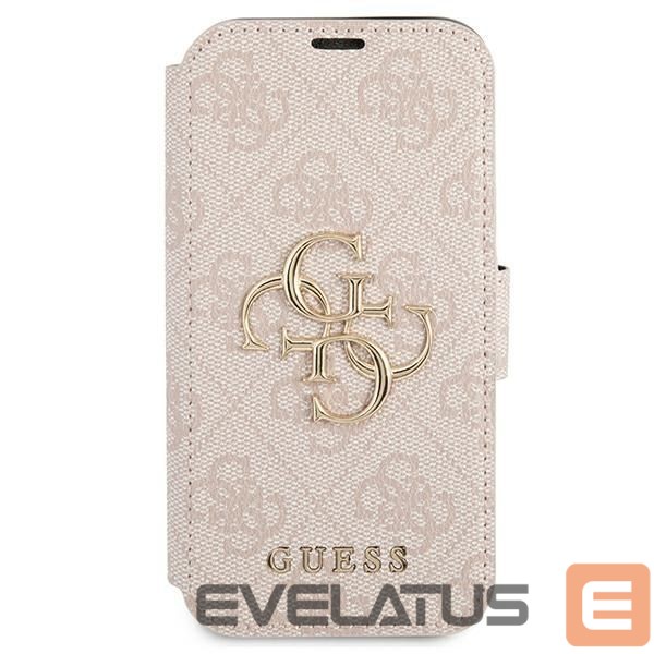 Citas preces Guess Guess GUBKP13X4GMGPI iPhone 13 Pro Max 6.7" pink/pink book 4G Big Metal Logo