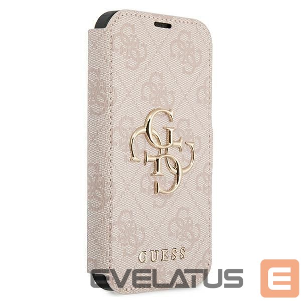 Citas preces Guess Guess GUBKP13X4GMGPI iPhone 13 Pro Max 6.7" pink/pink book 4G Big Metal Logo