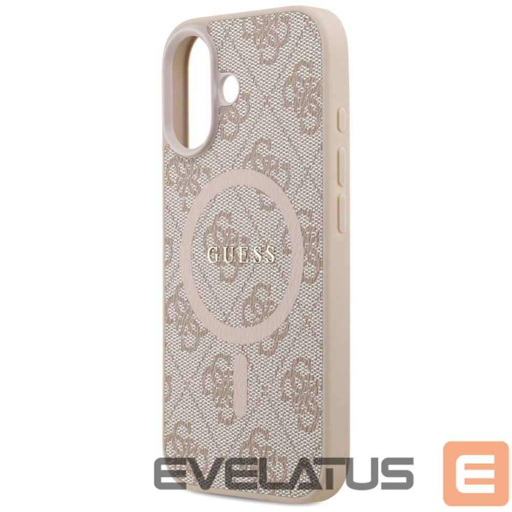 Citas preces Guess Guess 4G Ring Classic Logo MagSafe Case for iPhone 17 - Pink
