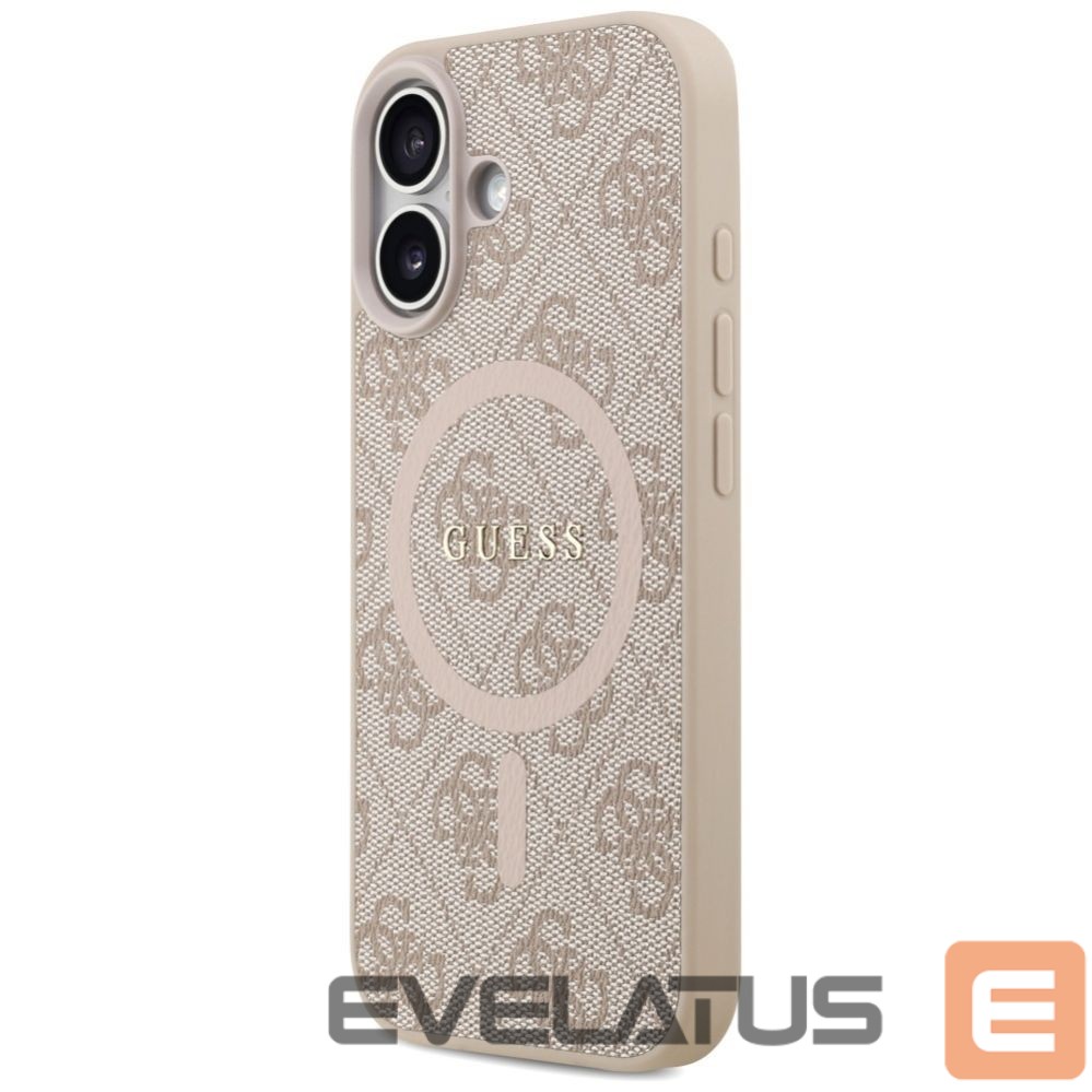 Citas preces Guess Guess 4G Ring Classic Logo MagSafe Case for iPhone 17 - Pink