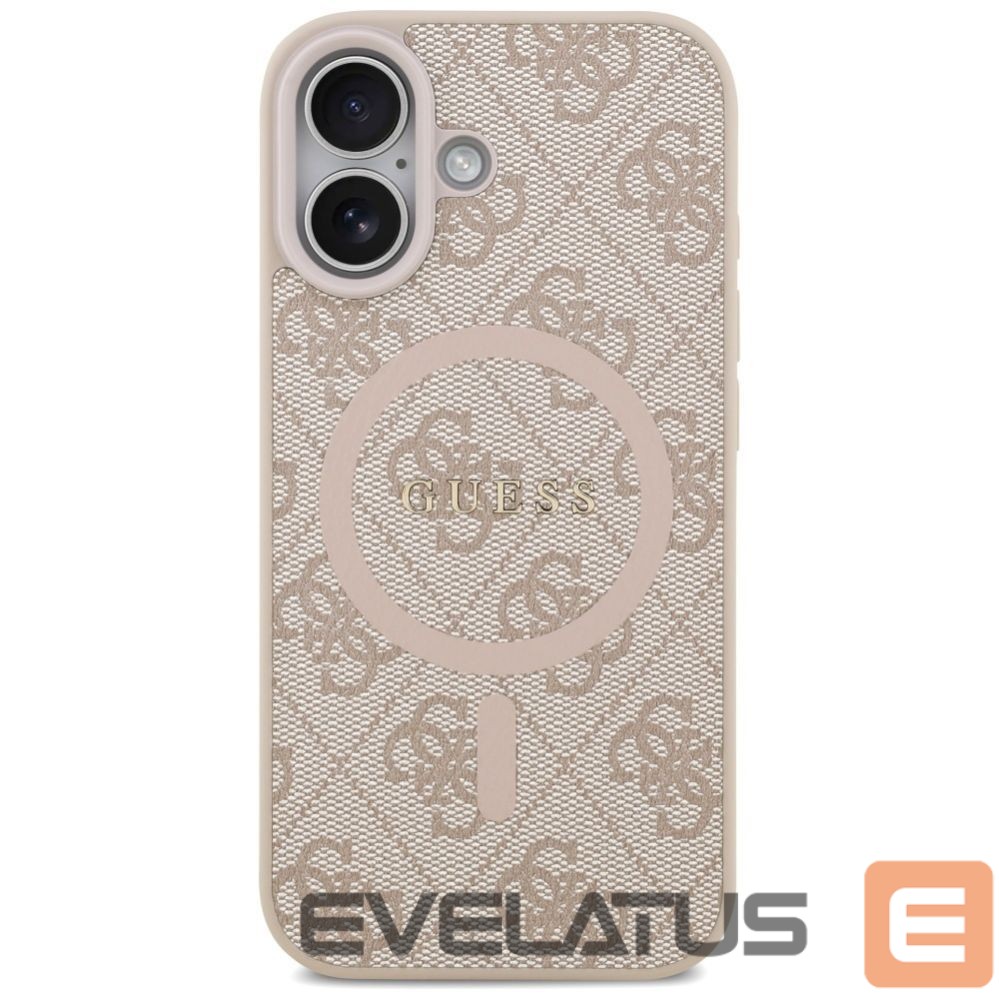 Citas preces Guess Guess 4G Ring Classic Logo MagSafe Case for iPhone 17 - Pink