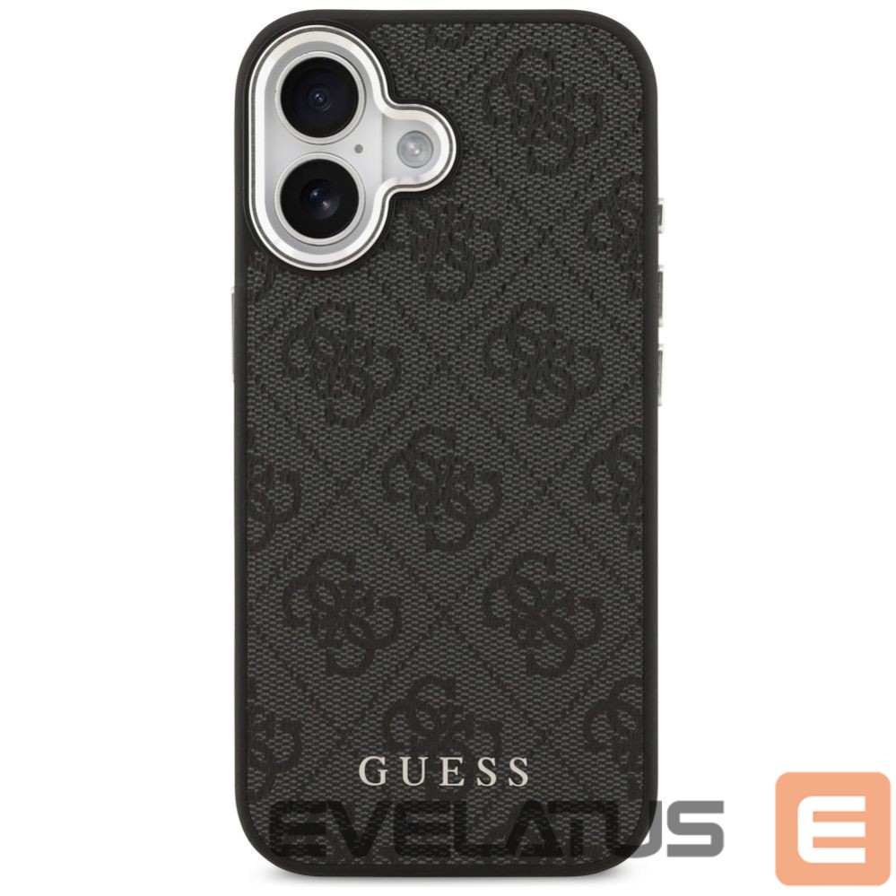 Citas preces Guess Guess 4G Classic Logo MagSafe case for iPhone 17 - brown Black