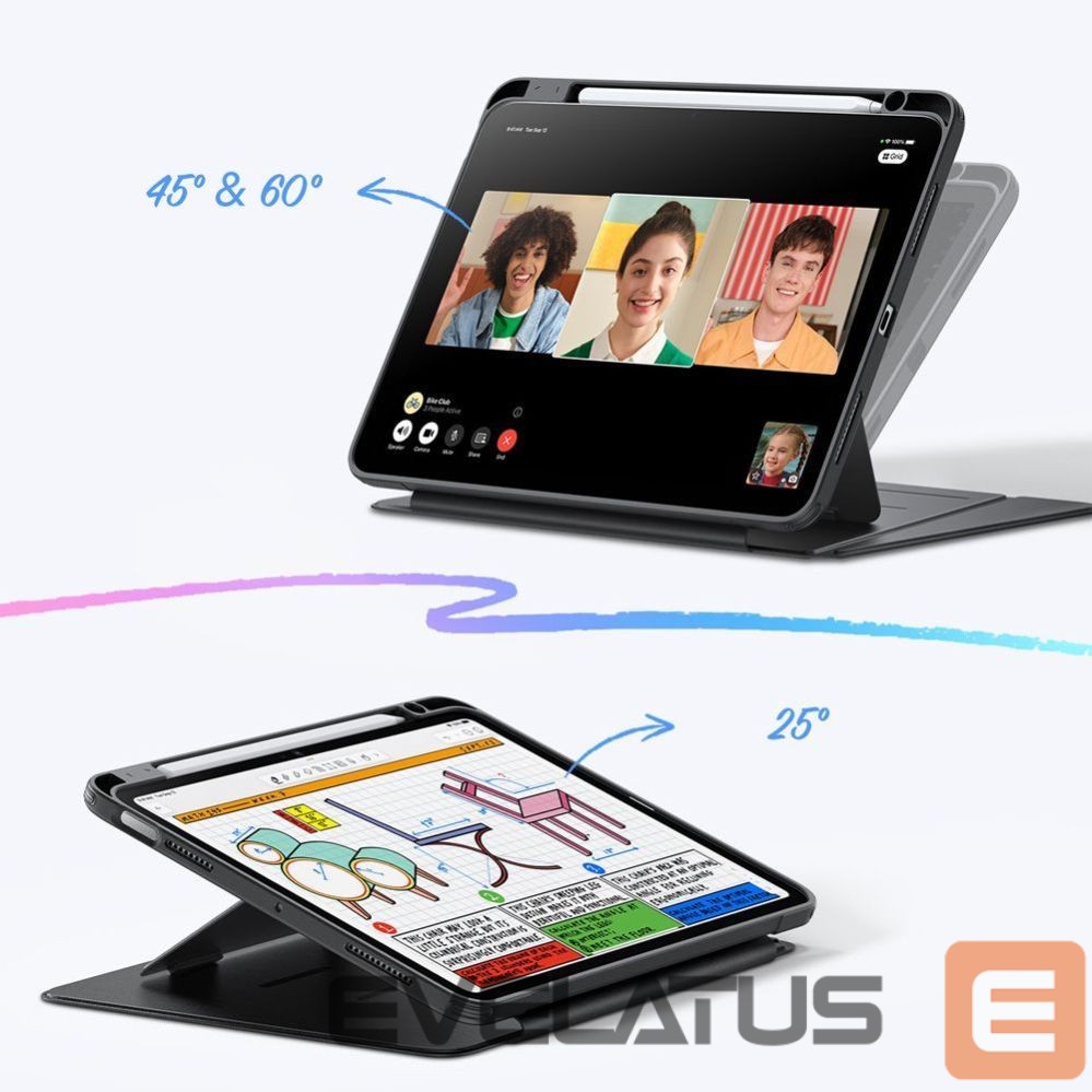 Citas preces ESR ESR Flip Hybrid Case for iPad 10.9" (2020/2022) / 11" (2024/2025/2026) - Black