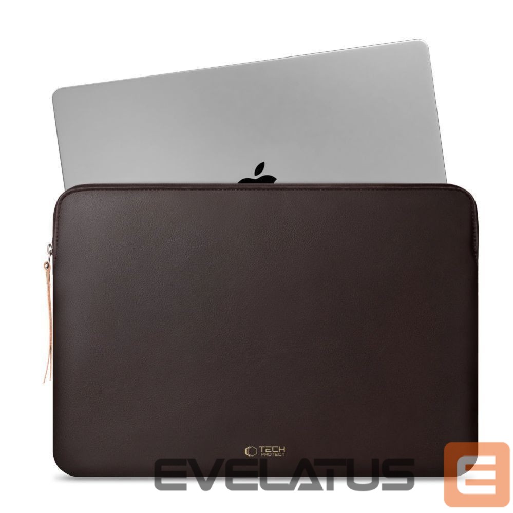 Citas preces Tech-Protect Tech-Protect Fleece Laptop Bag 13-14" - Brown