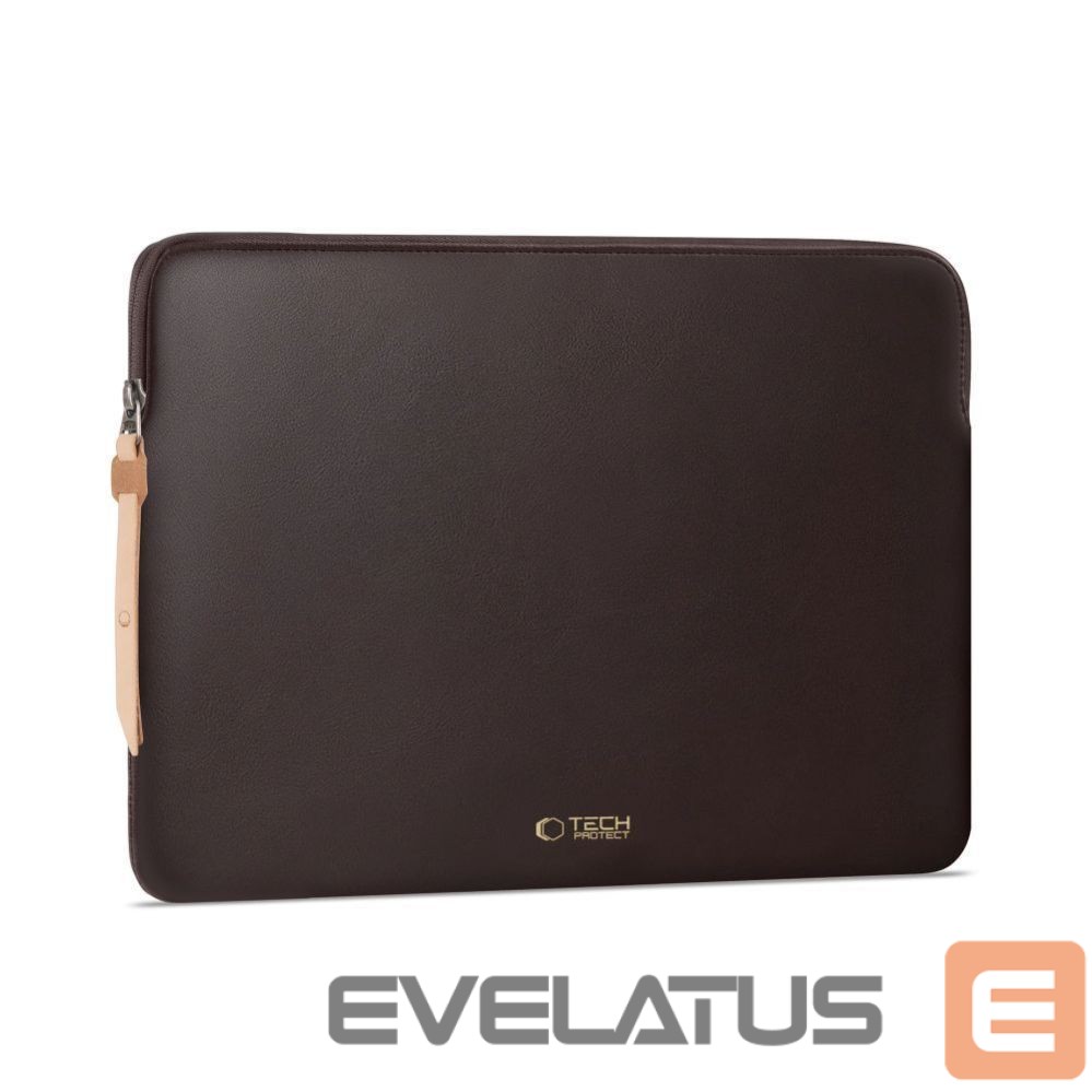 Citas preces Tech-Protect Tech-Protect Fleece Laptop Bag 13-14" - Brown